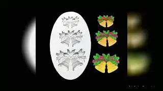 Jingling Bell Christmas Silicone Sugarcraft Mold Set Fondant Cake Decorating Tools