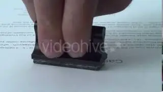 Signing Official Document With a Blue Ink Pen. - Stock Footage | VideoHive 15532100