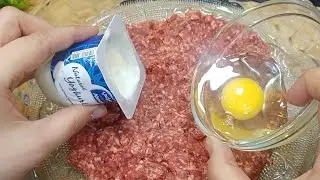 حطي البيض والزبادي ع اللحمة المفرومة هتضاعفي الكميه وتكفي العيلة كلها وسفرة رمضان متحلاش الابيه