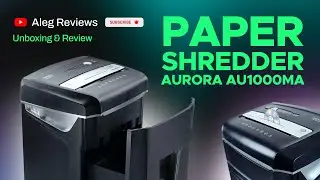 Aurora Paper Shredder AU1000MA Unboxing
