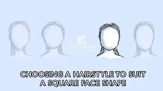 Choosing a hair style to suit a square face shape