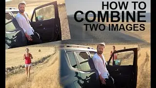 Photoshop composing two images