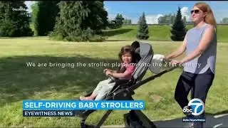 Self-driving baby strollers use artificial intelligence to drive and brake on its own
