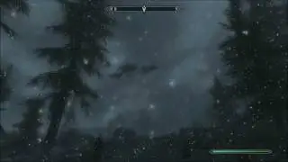 Skyrim Dragon Fight HD Alduin World Eater cameo.