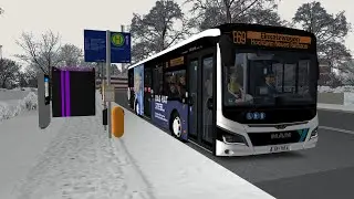 Kurze Fahrt in einer schönen Winterlandschaft | Städtedreieck Modded - Linie E69 | OMSI 2 #307