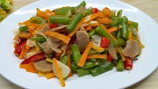 RESEP TUMIS BUNCIS WORTEL BAKSO ALA WARTEG ENAK DAN BIKINNYA MUDAH BANGET||COBAIN  PASTI KETAGIHAN