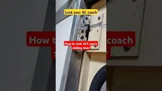 lock  of AC1 cabin door #ac1 #irctc #railways #indianrailways #travel #shorts
