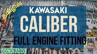 Kawasaki caliber full engine fitting tamil #tamil #bike #kawasaki #ct100 #engine