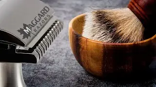 Maggard Razors V3A Closed Comb Safety Razor Head. D.R. Harris & Myrsol Balsamic | HomeLike Shaving
