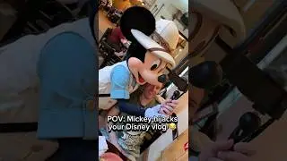 POV: Mickey hijacks your Disney vlog 😂 #disneymomlife #disneytips #momsofdisney