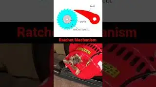 Engine starting ratchet mechanism working principal #technology #machine #automobile #car #bike