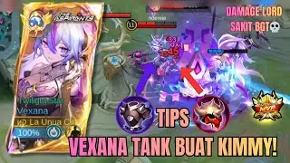 Vexana Build Tank?! Counter Damage Kimmy Sampai Surend! | MLBB Indonesia gameplay #mobilelegends#fyp
