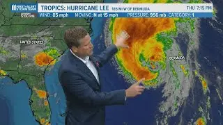 Tropics update | Hurricane Lee weakening as it heads to New England