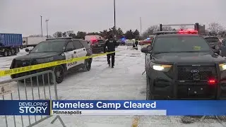 Minneapolis clears encampment near Quarry shopping center