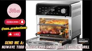 Nuwave TODD ENGLISH Pro-Smart Grill, Plug-In Grill, Oven & Air Fryer, 550&deg;F Preheat, TRUE Char