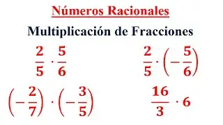 Números Racionales - Multiplicación de Fracciones