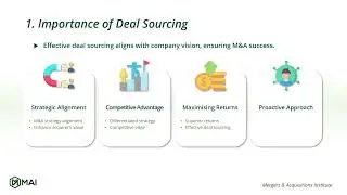 📢 4 Strategic Approach to Deal Sourcing ⭐ from M&A Online Courses of 