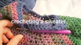 🌸crocheting a raglan sweater from start to finish #crochet #diy #crochetinglove