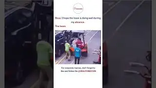 Teamwork When the Boss Isn&rsquo;t Watching 😂 #funny #memes #shorts #officememes