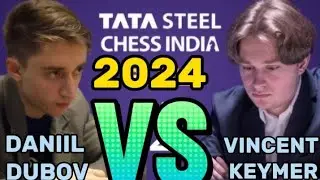 Vincent keymer vs daniil dubov TATA STELL INDIA 2024