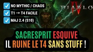 This Dodge Sacresprit Build Goes From Tier 1 To Tier 4 Ultra-Fast In Season 10 In Diablo 4!