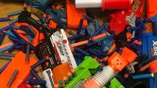 Стрельба из моих бластеров NERF и XSHOT (2024)