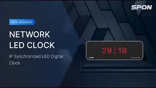 PoE IP Network Clock with Built-in Amplifier & Two-Way Intercom for schools, hospitals, offices