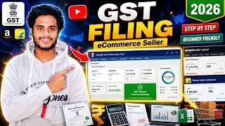 GSTR-3B File Kaise Karein | Amazon Flipkart Meesho Invoice Matching | ITC + UPI Payment Full Process