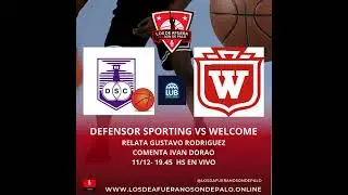 Defensor Sporting vs Welcome jueves 19.45 hs en vivo por @losdeafueranosondepalo