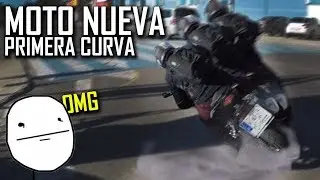 MOTO nueva y SUELO RESBALADIZO