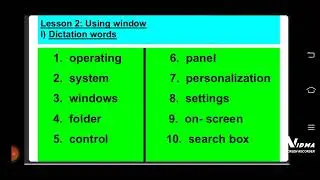 GRADE :5 (LESSON 2: USING WINDOWS) REVISION