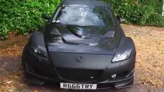 My Metal Flaked Matte Black RX8