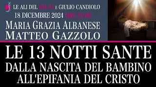 LE 13 NOTTI SANTE. Con Maria Grazia Albanese, Matteo Gazzolo e Giulio Candiolo @giuliocandiolo