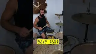 💪Improving your LIMB INDEPENDENCE on the DRUMS! #shorts#drumlessons#4waycoordination