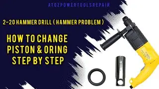 how to repair hammer drill | hammer not working / change piston & oring #youtube #repairing #videos 
