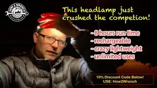 Best LED headlamp ever! Mechanic shop, RV fishing camping hiking home repair construction #headlamp