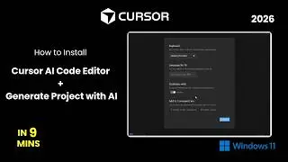 Install Cursor IDE on Windows 11 | Build a Pomodoro Timer App with Cursor AI + React + Tailwind CSS