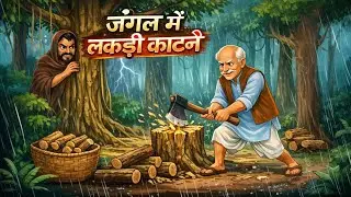 जंगल में लकड़ी काटने#youtubeshorts #moralstories #trending #cartoon #shorts #shortvideo #trendingsho