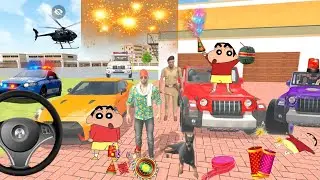 😍shinchan ki City me ladaye ho gayi 🤩💯 indian theft auto simulator 🔥💥 indian bike driving 3d game