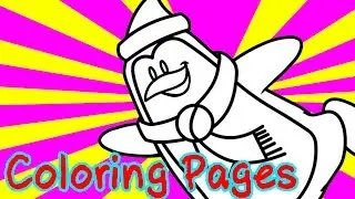 3D Penguin Coloring Pages for Kids Coloring Games - For Free Coloring Book and Augmented Reality