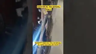 Chevy 5.3 Oil pan removal, Step 4 (12' Truck, 2wd) #junkyardfresh #garagemusic #mechanic