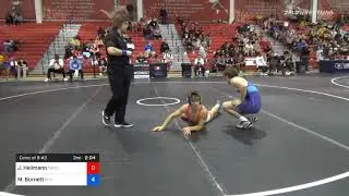 65 Kg Consolation - Joseph Heilmann, Tar Heel Wrestling Club Vs Michael Burnett, Pittsburgh Wrestl