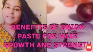 Onion hair mask | benefits for onion for hair in telugu | onion paste for hair and it's benefits