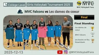 College Laval Volleyball Tournament 2025-12-13 (Game7: Final - MVC Falcons vs Les dames de coeur)