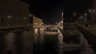 Exploring the italy, beautiful Trieste at nighttime #shorts #travel #funny #viral #video #youtube