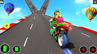 Mega Ramp Moto Bike Stunts: Bike Racing Games- Best Android IOS Gameplay