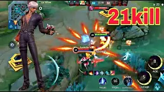 Gusio kof កាចខ្លាំងណាស់5កាំបិទngob😱🔥 #mobilelegends #mlbb #gusion