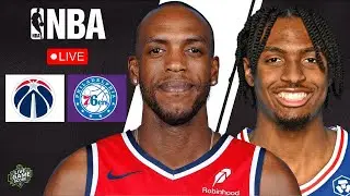 🔴 LIVE: FILADELFIA 76ERS VS WASHINGTON WIZARDS | NBA | PLAY BY PLAY | SCOREBOARD