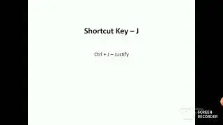Microsoft office shortcut Keys from A to Z