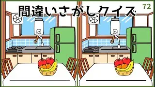 【難しい間違い探しクイズ】上級者向け！頭の体操になる脳活ゲーム【難問揃い】#72